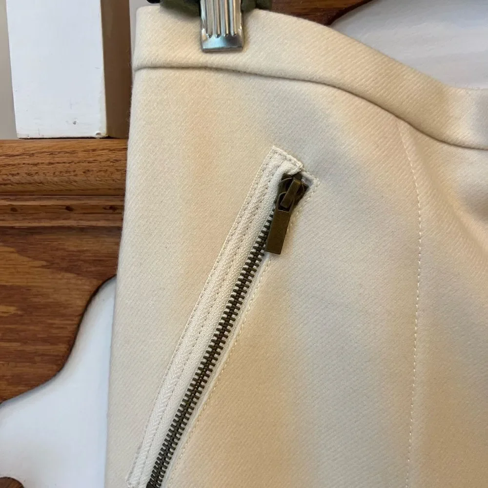 J Crew Cream Skirt